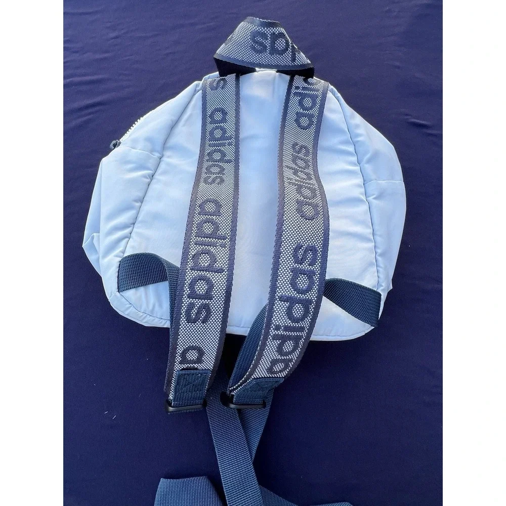 adidas Originals Linear Mini Backpack Travel/Sports Bag Halo Blue / White